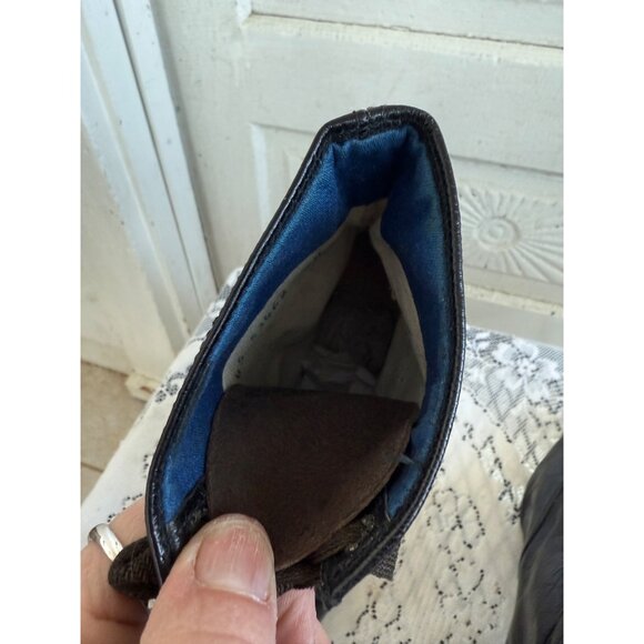 Antique 1910&#39;s Edwardian Womens Black Leather High Lace Up Boots Sz 5 - Picture 15 of 16